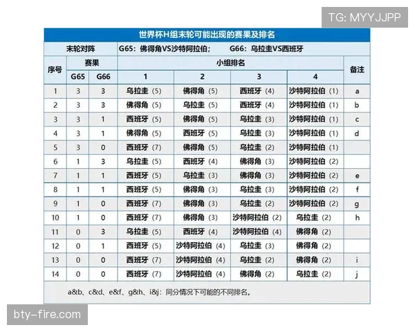 2026世界杯H组积分变化：末轮后排名正式确定